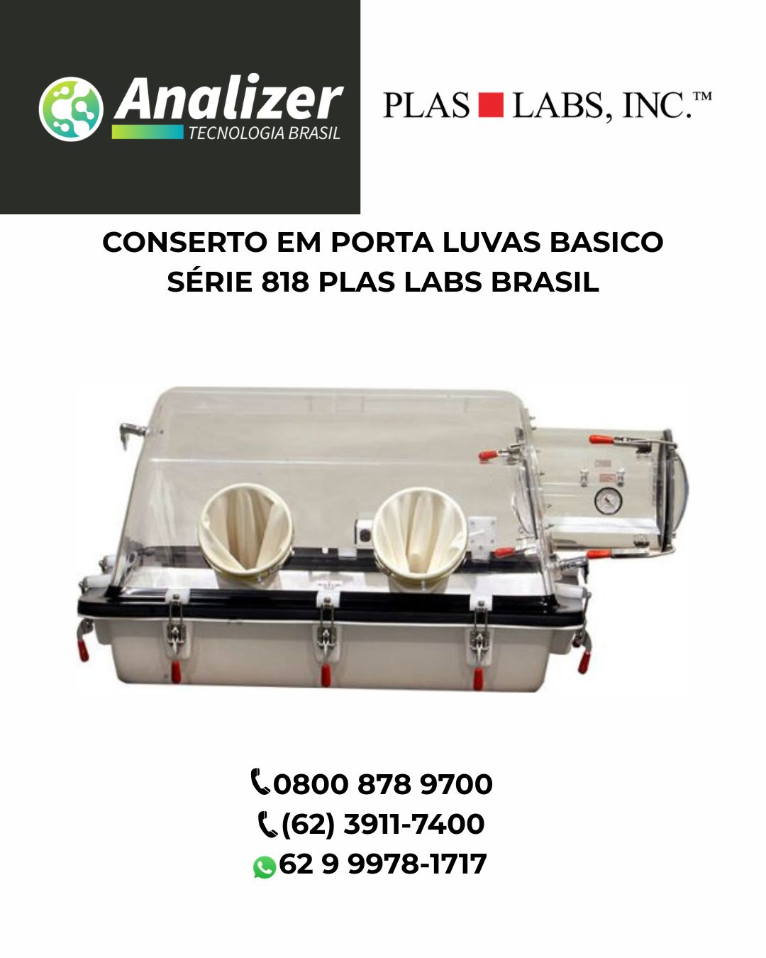CONSERTO EM PORTA LUVAS BASICO SÉRIE 818 PLAS LABS BRASIL