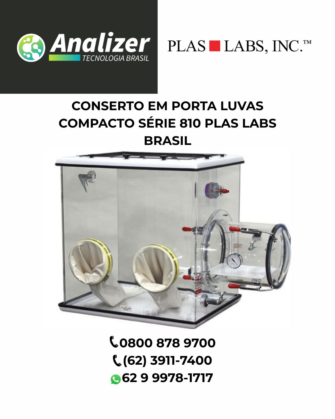 CONSERTO EM PORTA LUVAS COMPACTO SÉRIE 810 PLAS LABS BRASIL