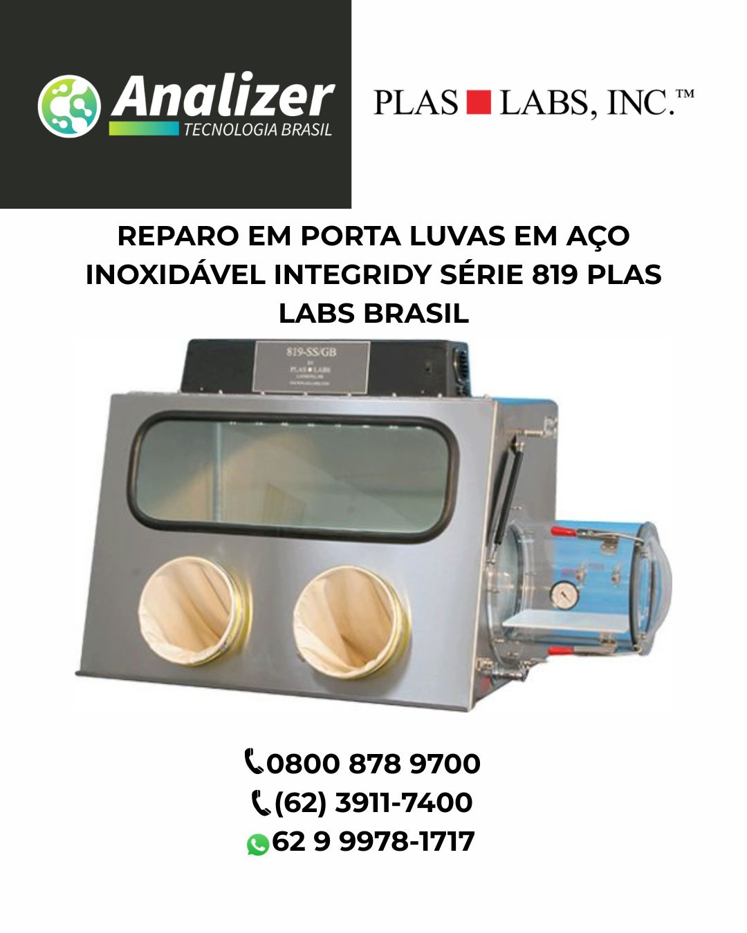 REPARO EM PORTA LUVAS BASICO SÉRIE 818 PLAS LABS BRASIL