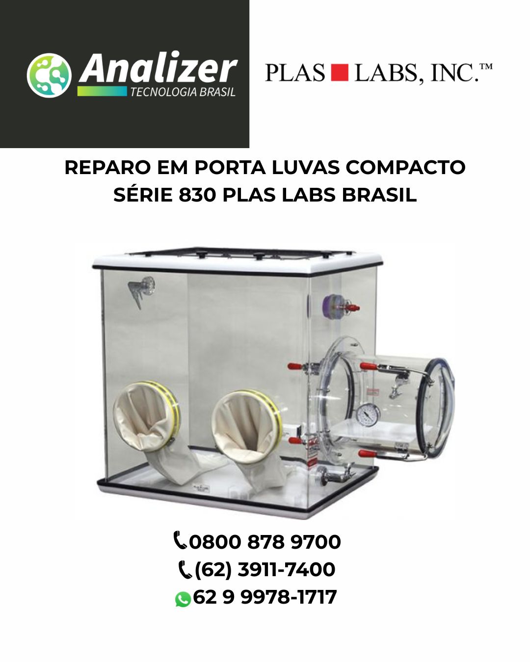 REPARO EM PORTA LUVAS COMPACTO SÉRIE 830 PLAS LABS BRASIL